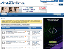 Tablet Screenshot of antionline.com
